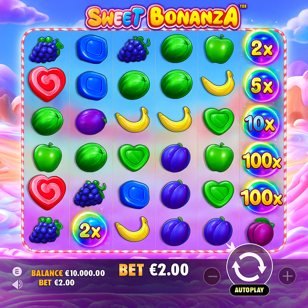 TipTopBet - Sweet Bonanza Slot Game by Pragmatic Play