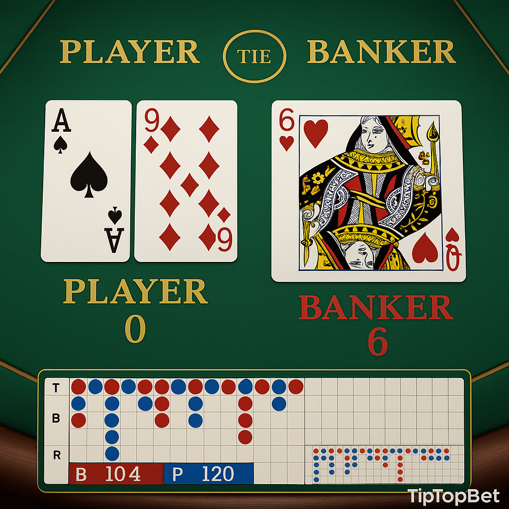 TipTopBet - Baccarat Table Game - Casino Table Games