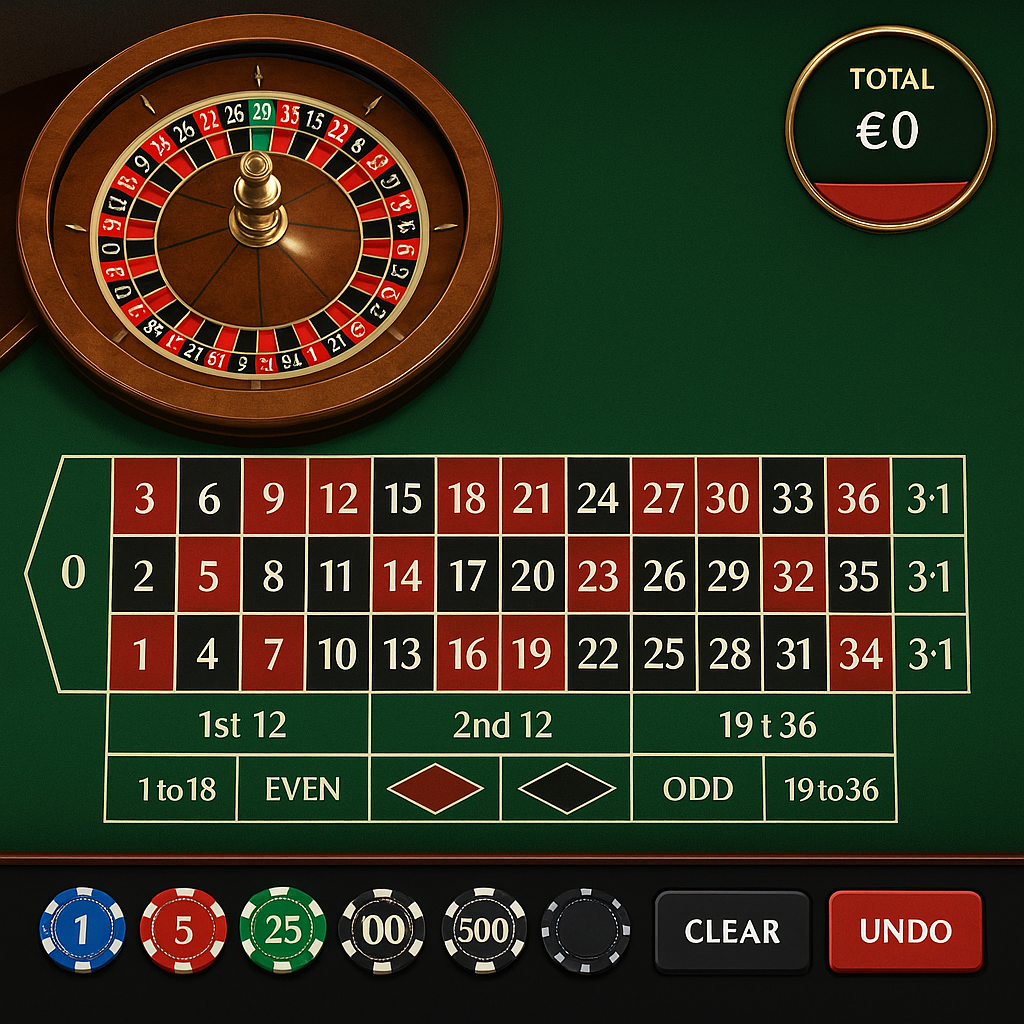 TipTopBet - Roulette Table Game - Casino Table Games